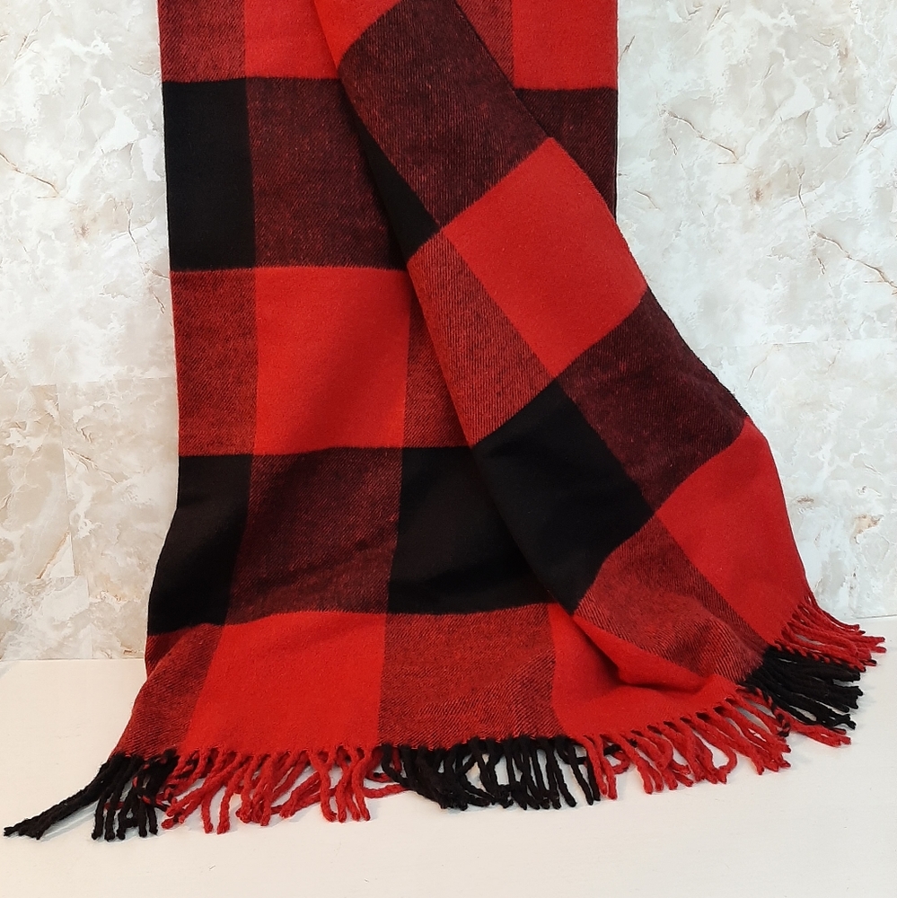 *TESSILECHITI Oversized Buffalo Check Throw Blanket 56" x 80" Holiday Christmas